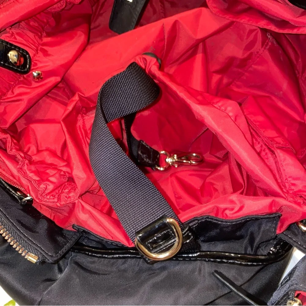 Kate Spade Black Stevie Diaper Bag